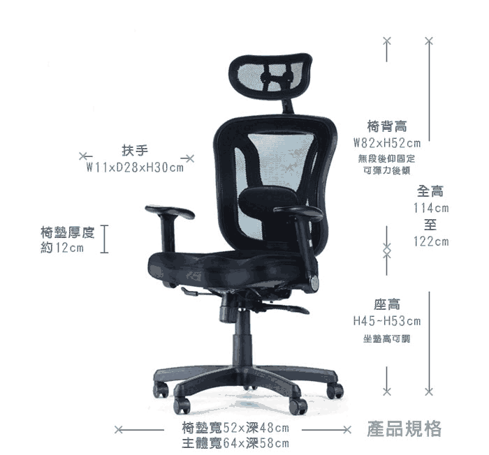 現(xiàn)代辦公椅的尺寸必須符合人體工程科學