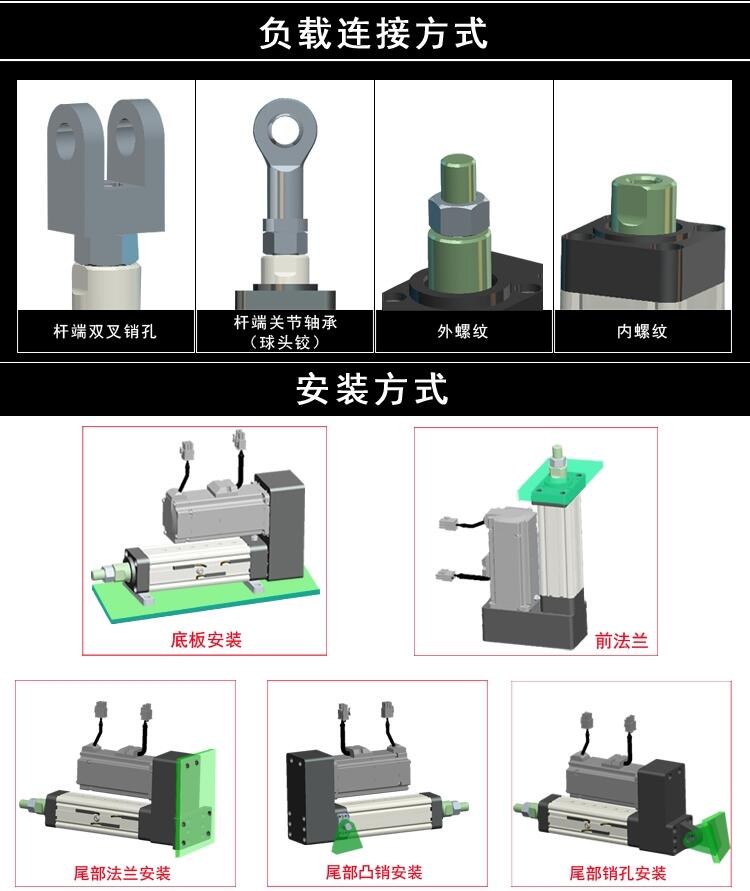 廠家直銷電動缸/ 伺服電動缸 / 大推力/1T/2T/3T/BL90系列/可配步進(jìn)