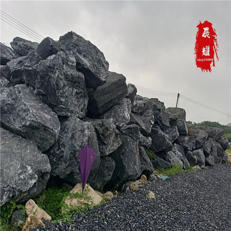 黑山石園林綠化景觀 公園庭院假山黑山 草坪綠化點(diǎn)綴石