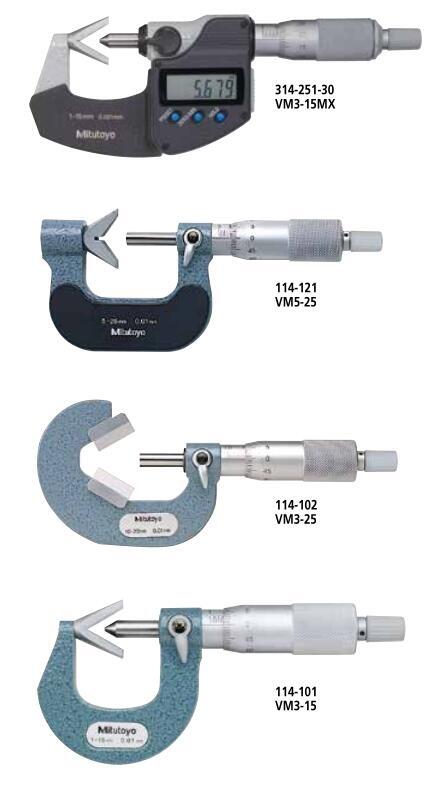 Mitutoyo三豐V型測砧千分尺114-122