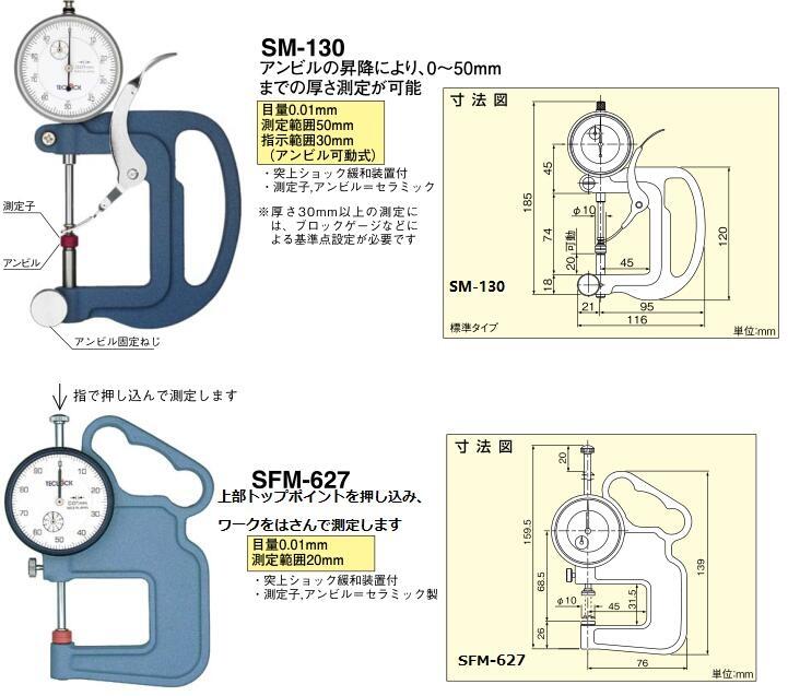 日本得樂(lè)TECLOCK厚度表測(cè)厚儀SM-130LW