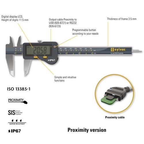 瑞士SYLVAC防護(hù)等級(jí)IP67數(shù)顯卡尺810.1722