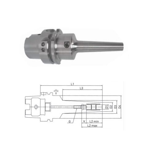 美達(dá)BBT高精度液壓刀柄HSK100A-MHC08S-100