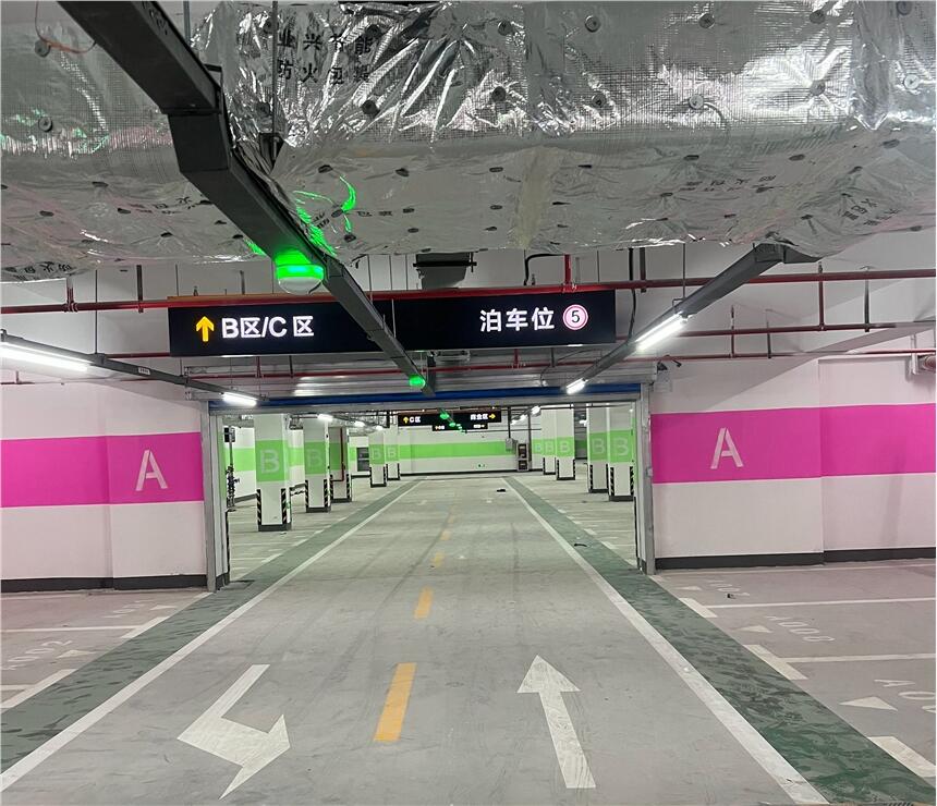 南京njms-2023地下車庫停車場劃線的步驟