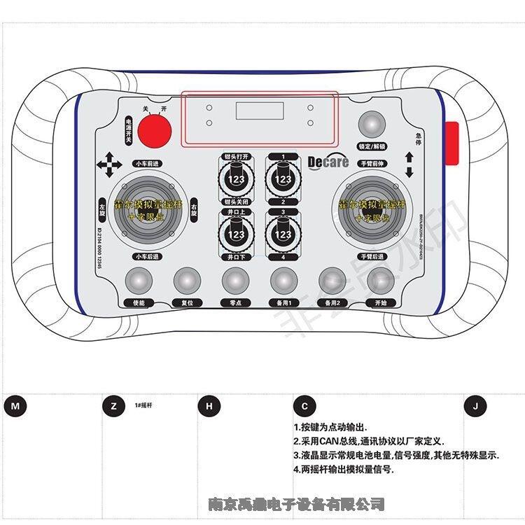 盾構(gòu)機(jī)遙控器Decare工業(yè)遙控器廠家直銷