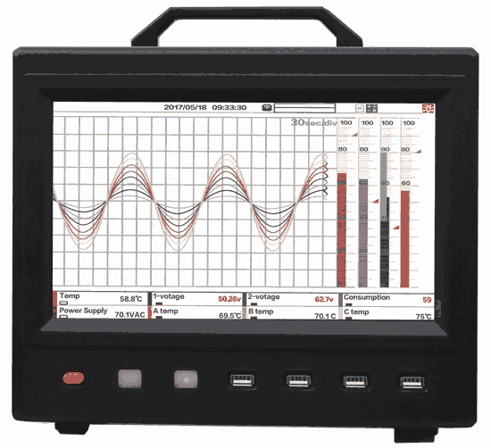 10英寸DM3000-DH300彩色觸摸屏數(shù)據(jù)記錄儀