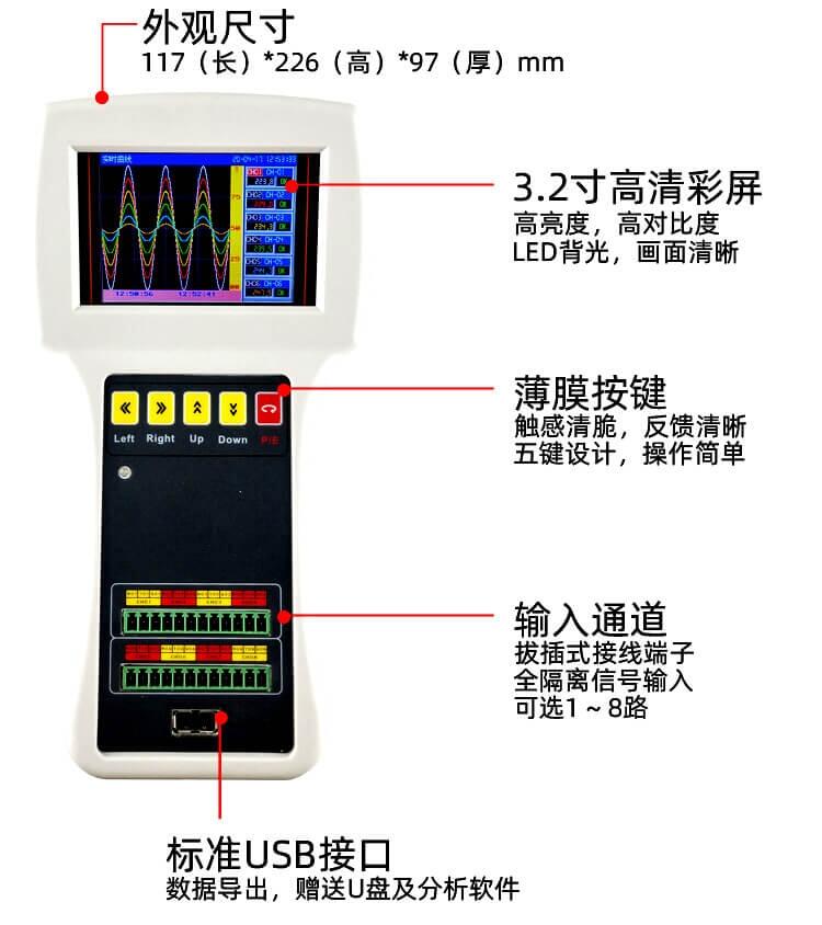 TFT200便攜式溫度記錄儀