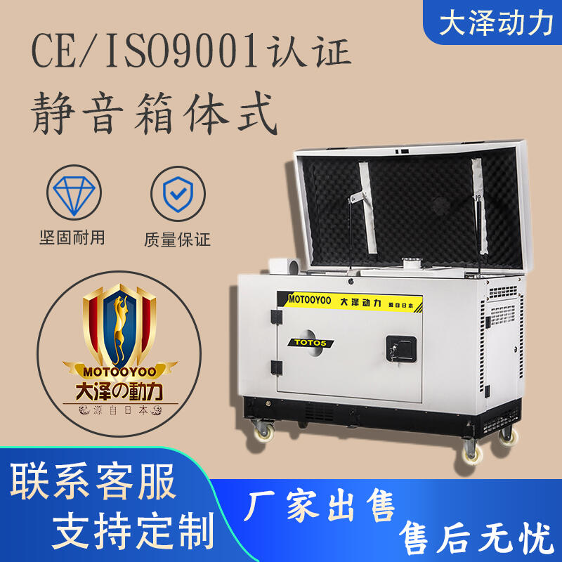 冷庫應急發(fā)電機廠家 大澤動力8KW汽油款