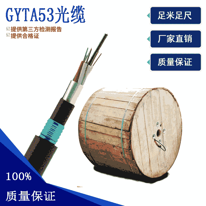 GYTA53光纜48芯重鎧裝直埋地埋光纖 GYTA53-48B1國標(biāo)4-144芯