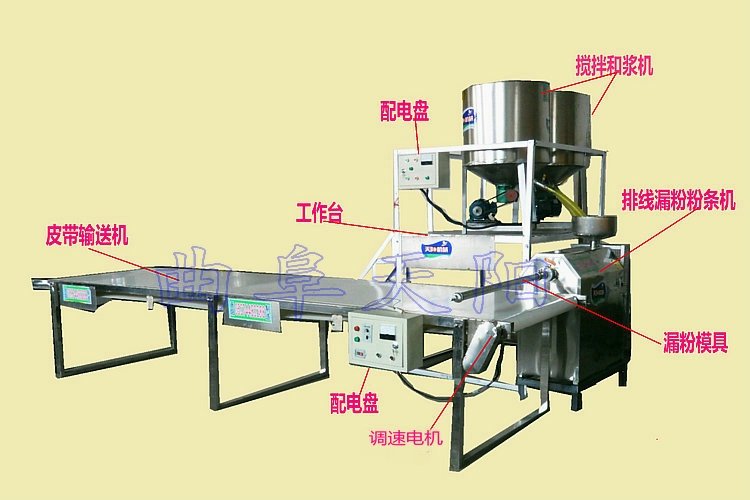 不粘連粉條機(jī)無礬漏粉機(jī)生產(chǎn)線