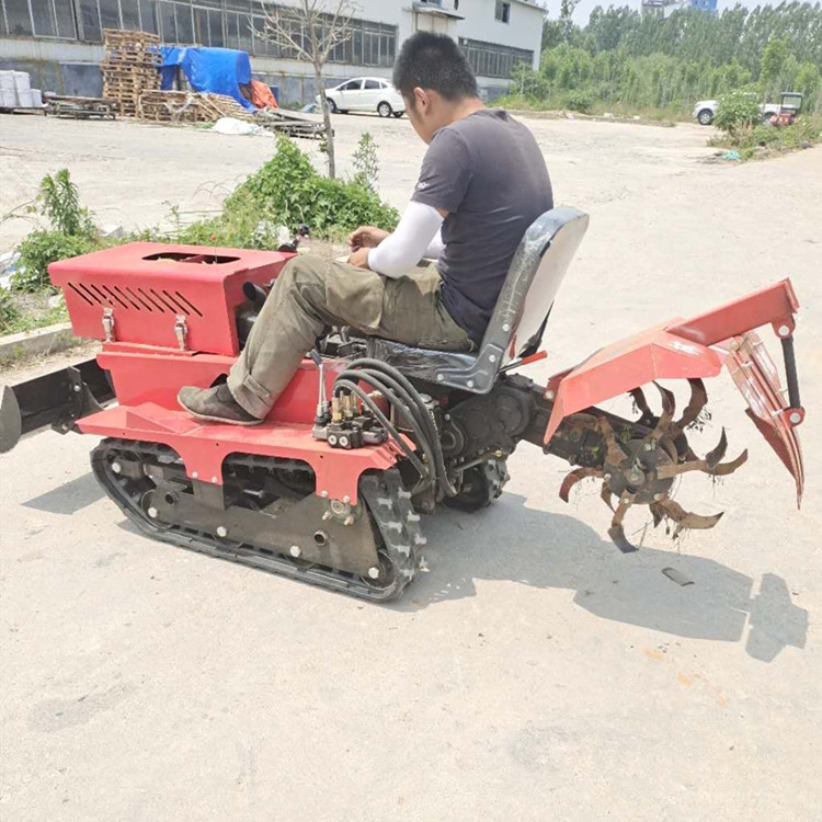 林工機械廠廣東16馬力乘坐式履帶旋耕機