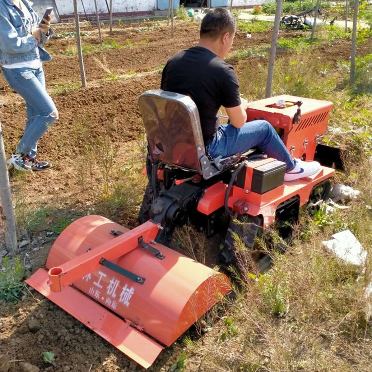 林工廠家湖北16馬力乘坐式履帶旋耕機(jī)