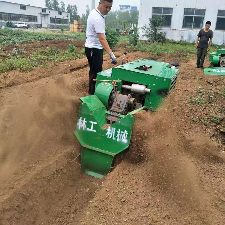 甘肅履帶式果園果樹開溝機(jī)視頻