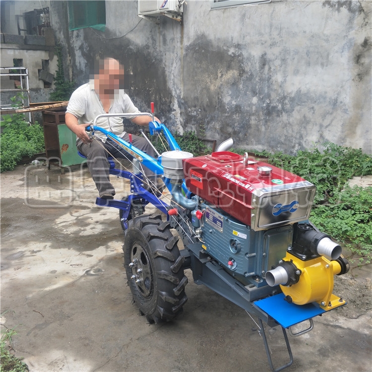 柴油大馬力旋耕機 15馬力手扶拖拉機 家用型翻地打地機