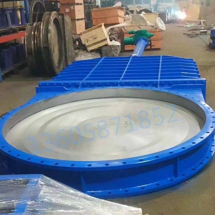 專業(yè)定制大口徑污水刀型閘閥 電動(dòng)傘齒輪暗桿刀型閘閥DN1200閥門(mén)
