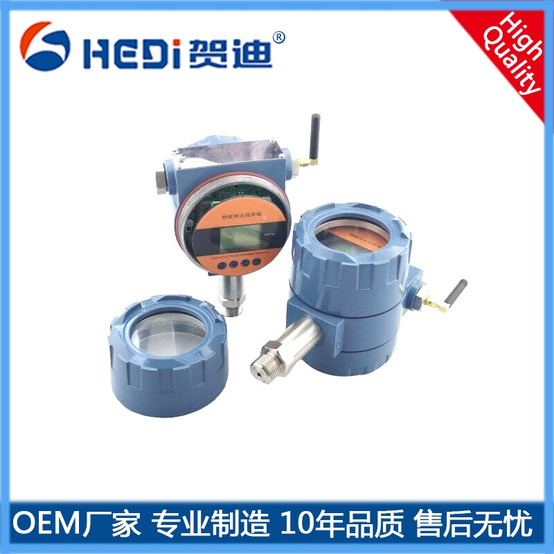 賀迪HDP204無線壓力傳感器（數(shù)顯型）電池供電3.6VDC GPRS網(wǎng)絡(luò)傳輸