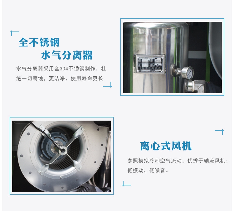 甘南藏族自治州10立方55千瓦無油水潤滑空壓機現貨銷售