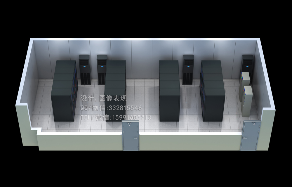 貴陽機(jī)房3D戶型效果圖制作|立體戶型圖渲染|監(jiān)控機(jī)房效果圖設(shè)計(jì)