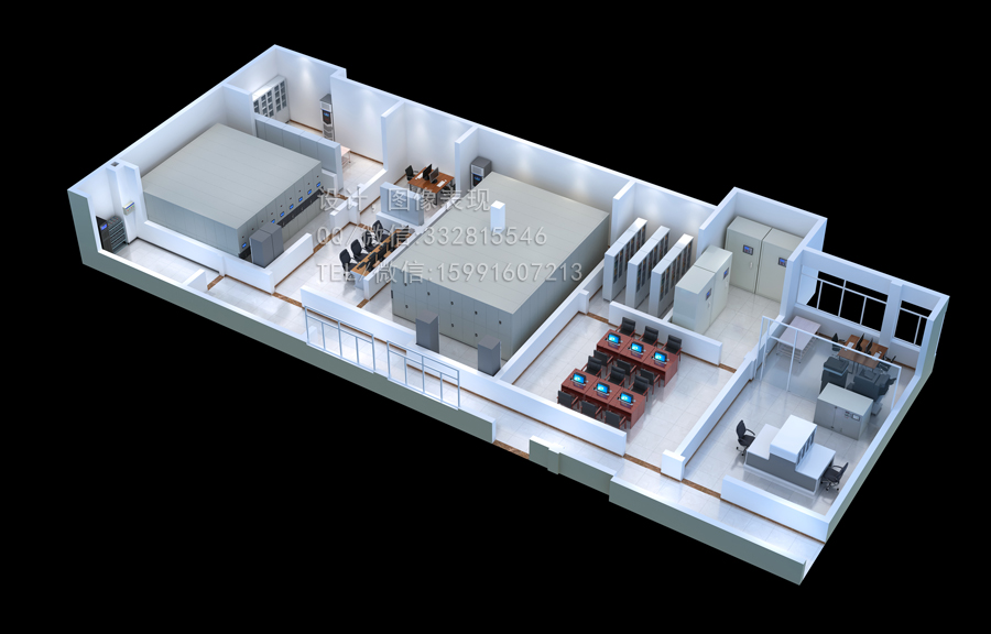 常州機(jī)房配電室|接待室|會(huì)客廳|密集架效果圖制作