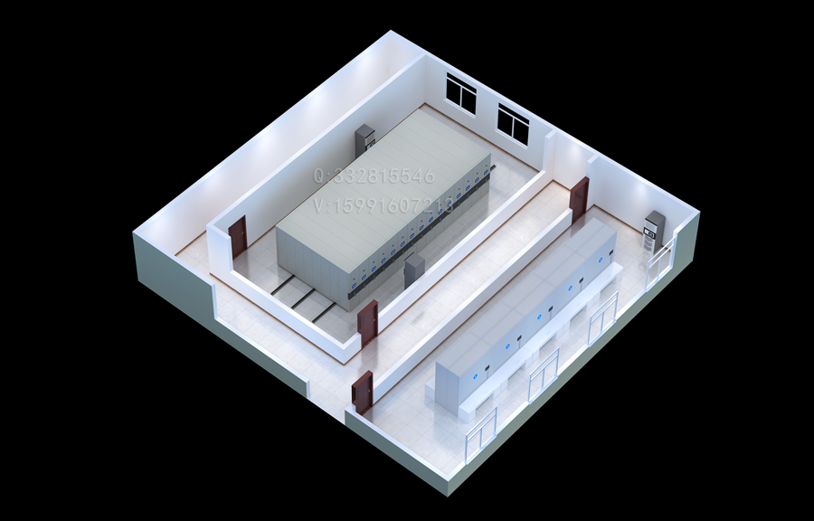 杭州密集架|檔案室|智慧庫房|機房效果圖設計制作