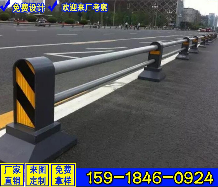 機非隔離護欄廠家 定做道路欄桿 揭陽鄉(xiāng)鎮(zhèn)公路人行道欄桿