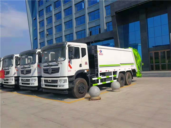 湛江東風(fēng)天龍壓縮垃圾車型號(hào)_一臺(tái)壓縮車多少錢