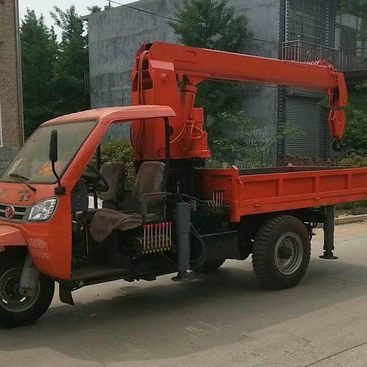 定做三輪隨車吊小型三馬移樹吊運機 全液壓樹林用吊樹機