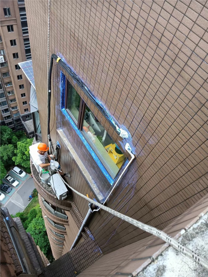 上海高空大樓外墻維修 建筑物幕墻割膠打膠