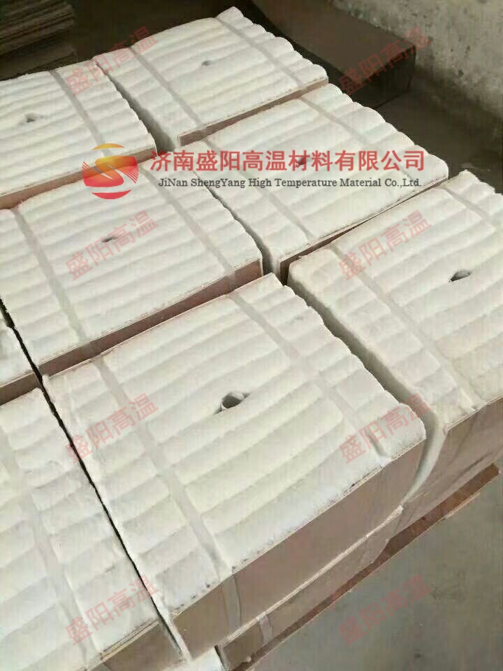 頁巖磚廠吊頂窯墻保溫用耐火模塊陶瓷纖維吊頂模塊