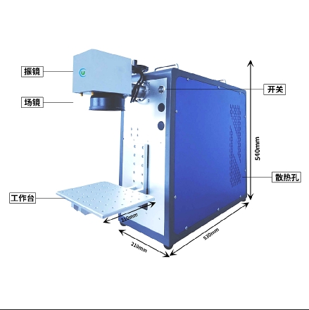 可樂瓶激光打標機，專屬定制LOGO圖案手持式