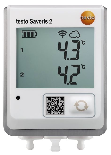 testo Saveris 2-T2 WiFi 溫度記錄儀 - 外置NTC溫度探頭或門觸點