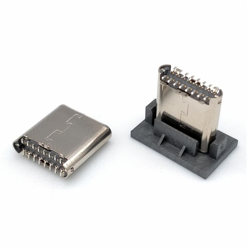 TYPEC 16P公頭磁吸頭專用 立式貼片8.5高 3.1公頭連接器