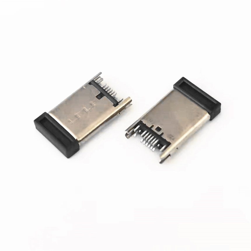 TYPE-C 16PIN夾板公頭 夾板0.8MM 超薄3.0公頭 長L=11.5MM 帶后