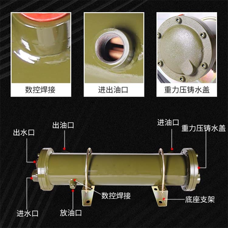 浙江供應OIL COOLER 液壓水冷卻器紫銅管OR-200