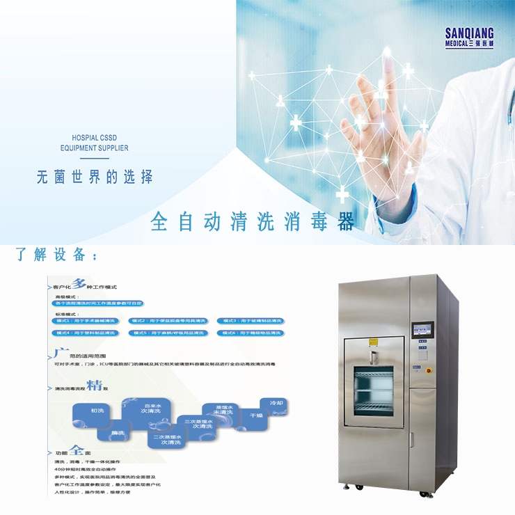 全自動(dòng)清洗消毒器清洗機(jī)三強(qiáng)廠家直銷(xiāo)