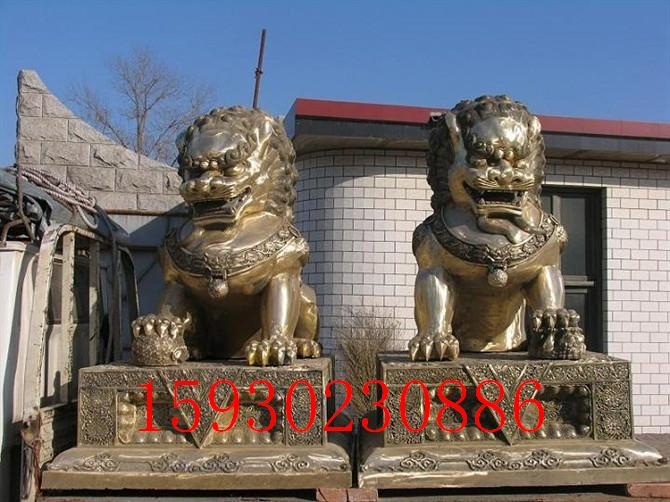銅雕故宮獅銅獅子廠家
