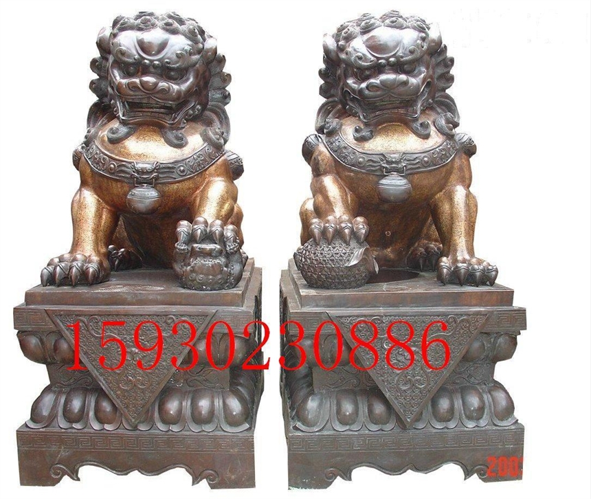 故宮獅雕塑銅雕獅子鑄銅動物