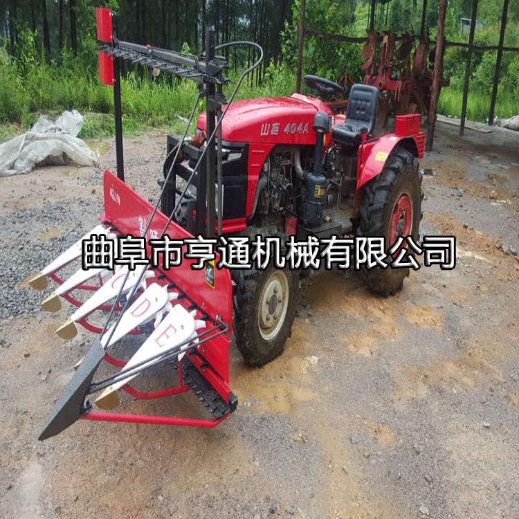 養(yǎng)殖戶專用鏈條收割機(jī)艾草割曬機(jī) 新型四輪芝麻收割機(jī)