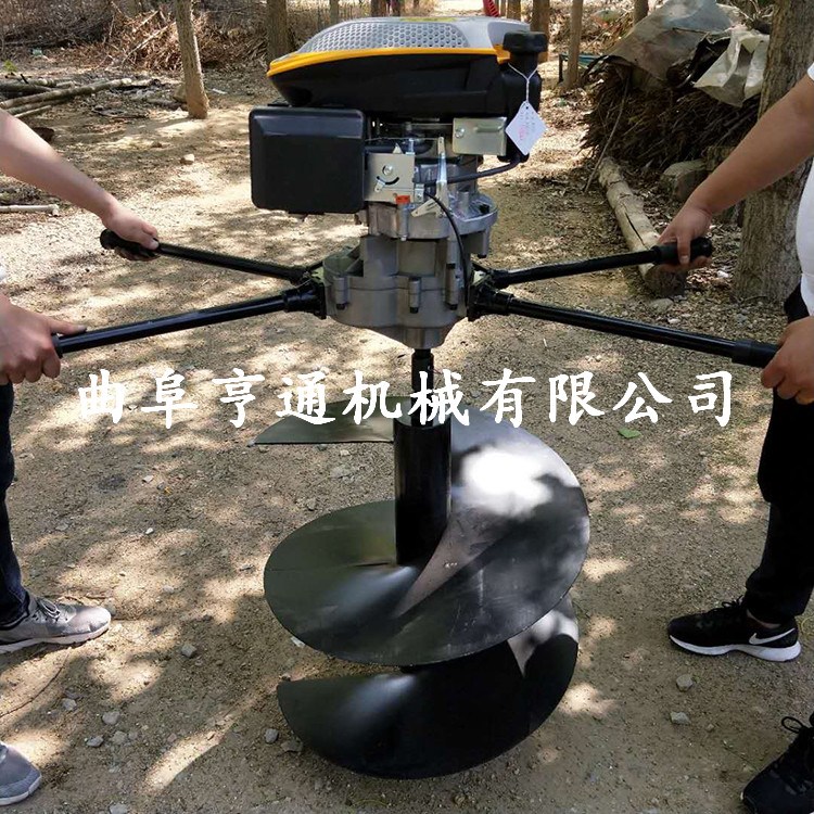 大棚埋樁手提式鉆坑機 立柱挖坑機 種樹挖坑機