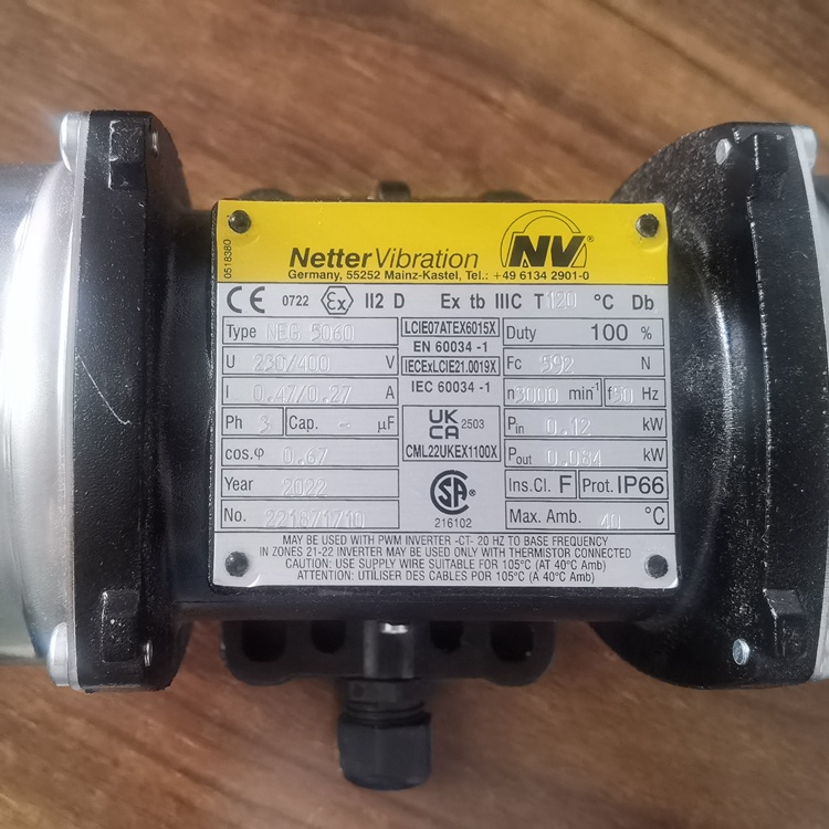 NetterVibration三相電動(dòng)外部振動(dòng)器NEG 5060用于驅(qū)動(dòng)輸送機(jī)