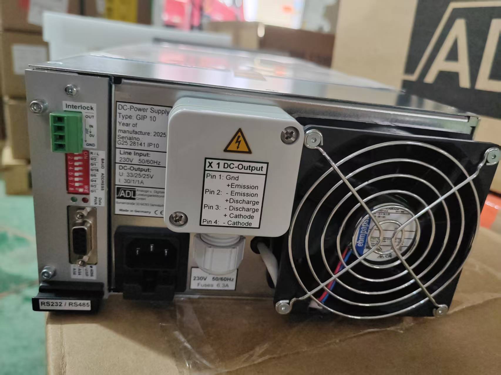 德國ADL中和器電源GIP10直流電源用于工業(yè)薄膜涂層系統(tǒng)