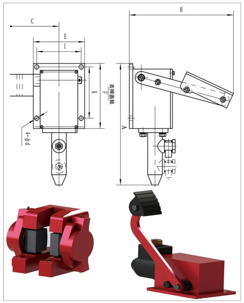 液壓直動制動器SKD-100焦作液壓制動器剎車配件廠家