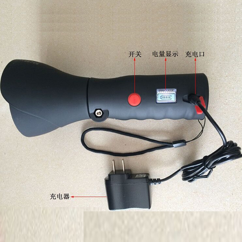 湖北供應(yīng)磁座led手電筒強(qiáng)光YJ1017-2*3W