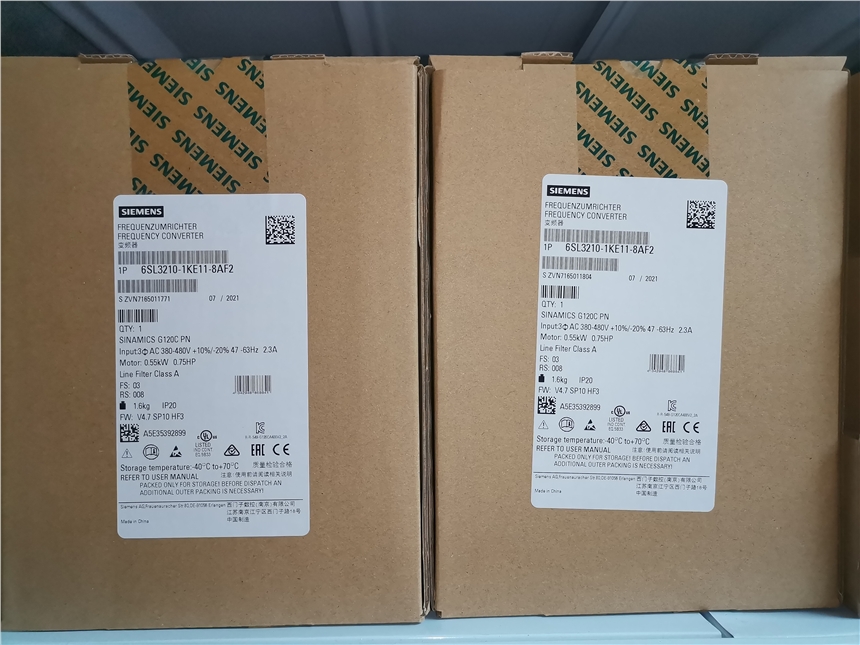 西門(mén)子G120C一體式變頻器PROFINET版本6SL3210-1KE11-8AF2