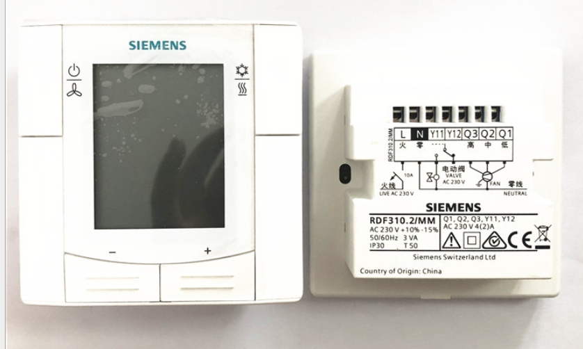 西安siemens溫控器RDF310.2/MM 西門子rdf310.2/mm風(fēng)機(jī)盤管溫控器