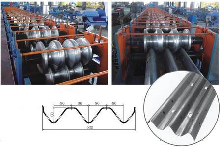 全自動310兩波高速護欄板成型設(shè)備  防撞護欄板機
