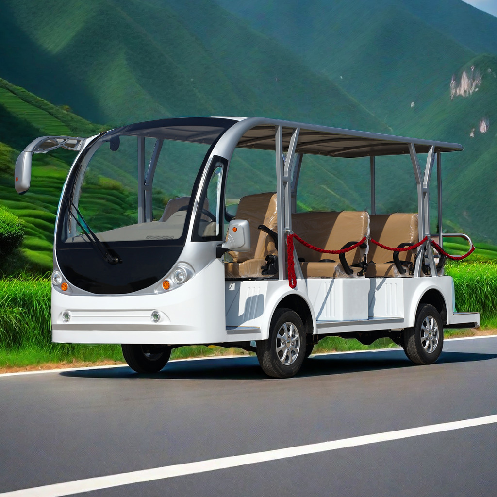悍逸全封閉小型電動觀光車公園游覽車度假村接待車廠家