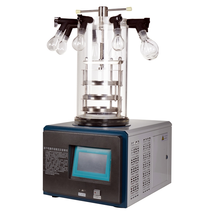 多歧管壓蓋冷凍干燥機 LGJ-10壓蓋西林瓶凍干機報價