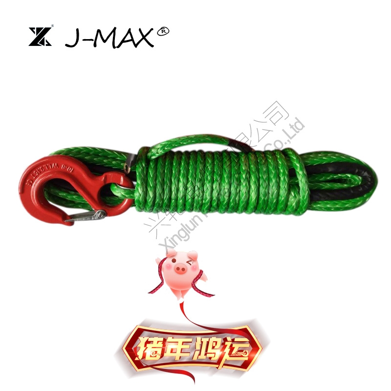 活力綠色J-MAX絞盤繩12mm13.4T越野救援專用