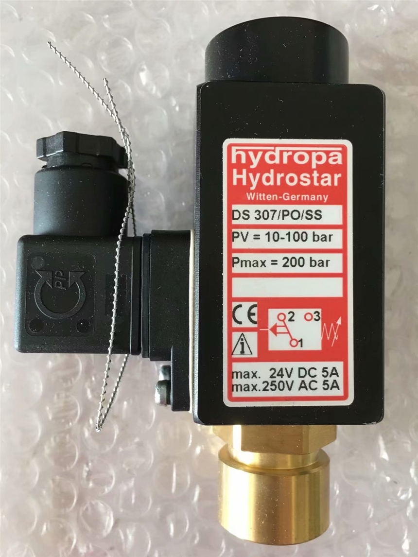 hydropa壓力開關DS 307/PO/SS PV=10-100 Bar